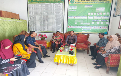 Kunjungan Monitoring Asesmen Madrasah Ka. Kankemenag Di MTsN 3 Padang Lawas